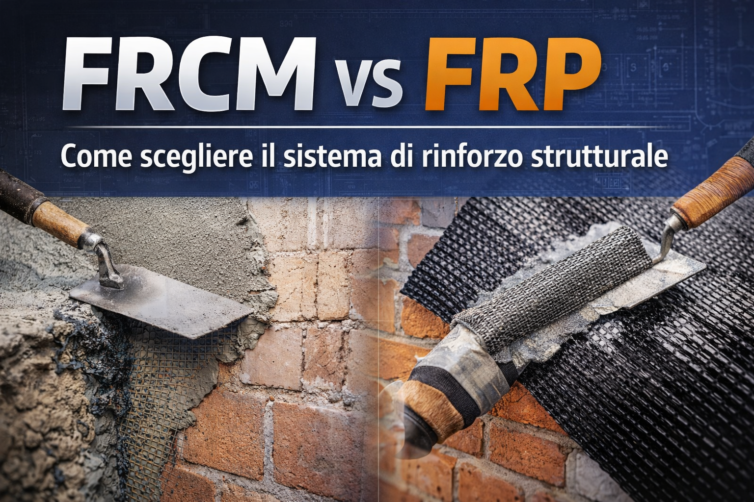 FRCM vs FRP: come scegliere il rinforzo giusto in base a obiettivo e cantiere